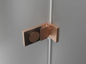 Mexen Lunar-F Duo cabină de duș pliabilă 100 x 80 cm, transparentă, cupru periat - 836-100L-080P-65-00
