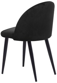 Set 2 buc. scaune pentru sufragerie Visla (negru). 1009934