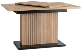 JAKS Masă extensibilă 130 - 180 cm stejar artisan negru Giant