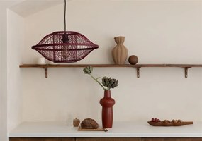 Lustra/Pendul Eco, Bambus, Maui visiniu, S