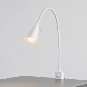 Lampă LED cu clemă 1xGU10/4,7W/230V albă