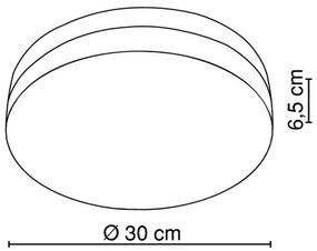 Plafonieră Globo 48403 OPAL 3xE27/40W/230V