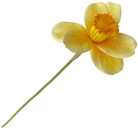 Narcisa galbena artificiala, Bella, 40cm