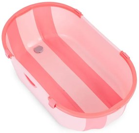 Cada de baie pliabilă din silicon pentru copii - roz