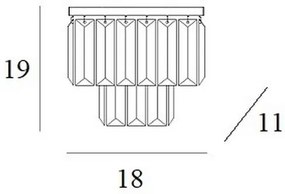 Aplică MAXLIGHT W0288 MONACO 2xG9/40W/230V auriu