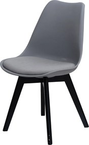 OFERTA Scaun BALI MARK gri deschis cu pernita de catifea calitatea II