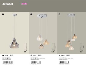 Lustra moderna cu 3 pendule Jezabel 7977 RX