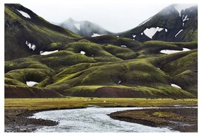 Tablou din sticlă 120x80 cm Fjallabak – Styler