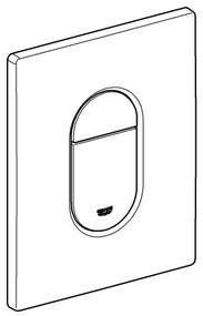 GROHE 38844000 - Plăcuță de comandă ARENA COSMOPOLITAN 156 × 197 mm crom