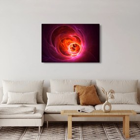 Tabloul modern cu abstracțiune roz (90x60 cm)