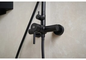 Set de duș cu baterie KFA Armatura 5036-910-81 MOZA alamă/negru mat