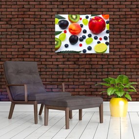 Tablou - fructe cu picături de apă (70x50 cm)