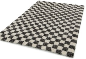 Covor Belgian Pufos, Model 51509 670, Colectia Gent, Alb Negru