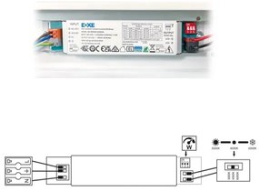 Corp de iluminat LED fluorescent Ecolite TLSVEL4-LED40W VELO LED/24/32/40W/230V alb