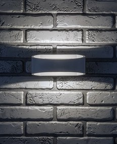 Aplica LED perete exterior IP54 Gerla alb