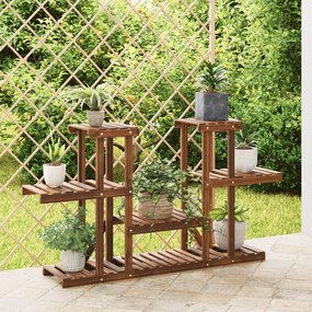 vidaXL Suport pentru flori, 110x25x73 cm, lemn masiv de brad