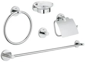 Grohe Essentials set de accesorii 5 în 1 StarLight Chrome 40344001