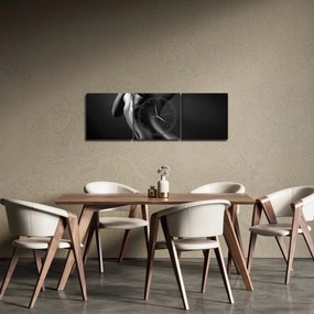 Tablou - Femei nud (cu ceas) (90x30 cm)