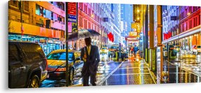 Tablou - Oraș în lumina neoanelor (120x50 cm)