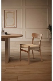 Masă de dining cu aspect de lemn de frasin 100x200 cm Blair – MOME