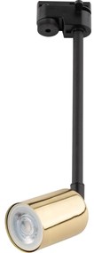 Lustră pe tijă pentru sistem de șină TOP 1xGU10/10W/230V auriu/negru