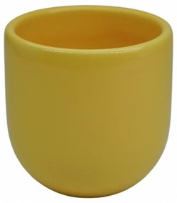 Pahar Cafea NOVUM Amber Solaris (Galben Amber Elegant) Gresie Ceramica Glazurata Manual ceasca espresso cappucino, 250 ml