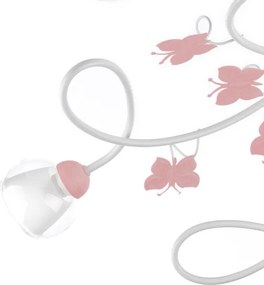 Lustră aplicată pentru copii BUTTERFLY 5xE14/6W/230V ONLI