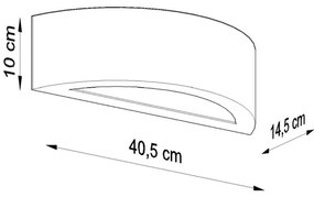 Aplică ATENA 1xE27/60W/230V neagră