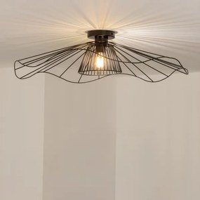 Brilagi - Lustră LED aplicată CERIA WIRE, 1xE27/40W/230V, diametru 80 cm, negru