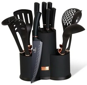 Set de ustensile de bucătărie Berlinger Haus 12 piese Black Rose Collection