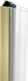Profil pentru usa cabina de dus, incastrata, auriu periat, 195 cm, Sistem Prizma Auriu periat