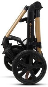 Cărucior de copii combinat 3 în 1 KINDERKRAFT MOOV 2 Pure black + scaun auto MINK PRO