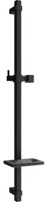Mexen DQ bară de duș cu suport pentru săpun 80 cm, negru - 79381-70