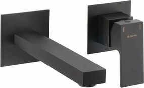 Baterie lavoar monocomanda incastrata Deante Anemon negru