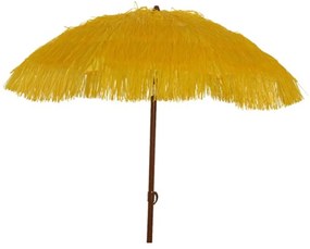 Umbrela pentru plaja Decoris, 180x210 cm, galben