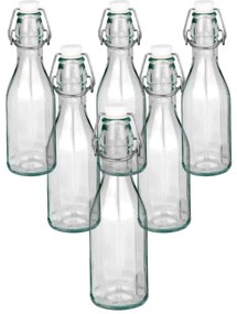 Sticlă cu închidere cu clips, 0,5 l, 6 buc.
