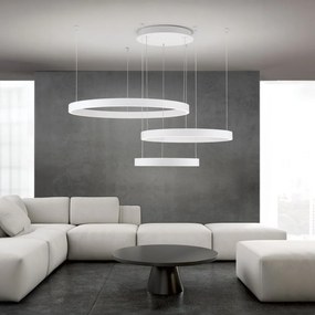 Lustra LED circulara cu 3 inele KOLK personalizabil alb, auriu sau negru