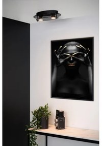 Plafonieră Lucide 79181/02/30 OKNO 2xGU10/5W/230V negru