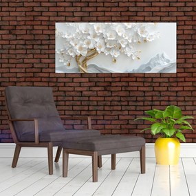 Tablou – Arborele vieții 3D elegant (120x50 cm)