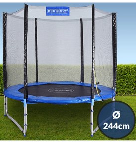 Trambulina cu plasa de siguranta si scara Ø 244 cm