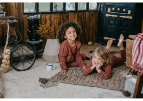 Coș de jucării pentru copii bej din material textil ø 33x38 cm Mama Mushroom – Lorena Canals