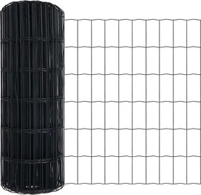 vidaXL Gard Euro Gri 0,4 x 50 m Fier acoperit cu PVC