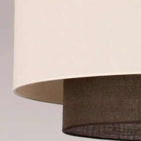 Brilagi - Lustră LED cu cablu BOHO STYLE, 3xE27/15W/230V, Ø 80 cm, crem/maro