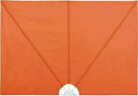 vidaXL Copertină laterală pliabilă de terasă, cărămiziu, 300x150 cm