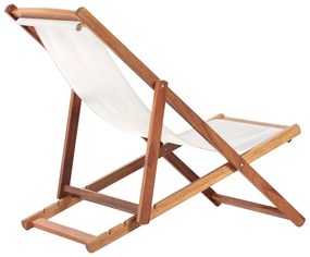 Șezlong de grădină bej/culoare naturală închisă din lemn masiv Dionysus – Bonami Essentials