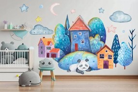 Autocolant de perete colorat, pentru camera copiilor sau grădiniţă 120 x 240 cm