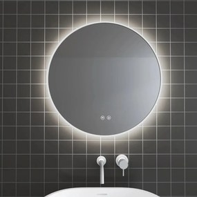 Oglinda cu iluminare si dezaburire Inter Ceramic Layla rotunda 80 cm