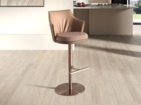 Scaun de bar pivotant cu inaltime reglabila Stool maro