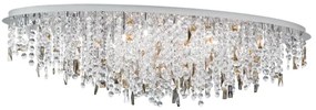 Plafonieră de cristal Orion CRYSTALRIVER 21xG9/40W/230V crom lucios