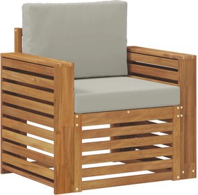 vidaXL Set de canapele de exterior cu pernă natural 79 x 63 x 73 cm